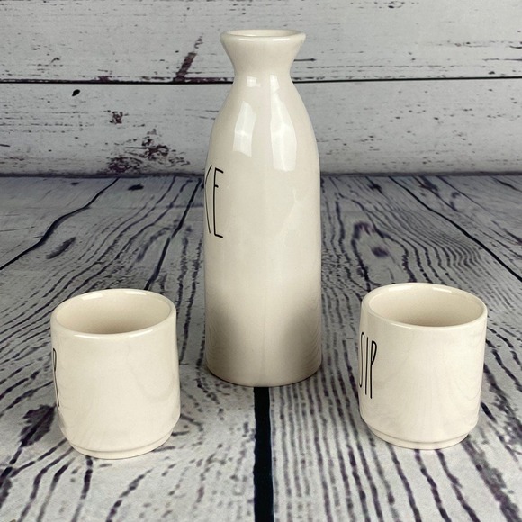 Rae Dunn Sake Set - Picture 2 of 5